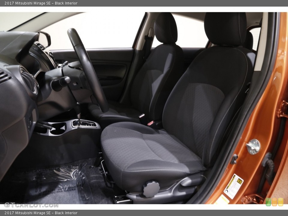 Black Interior Front Seat for the 2017 Mitsubishi Mirage SE #142611846