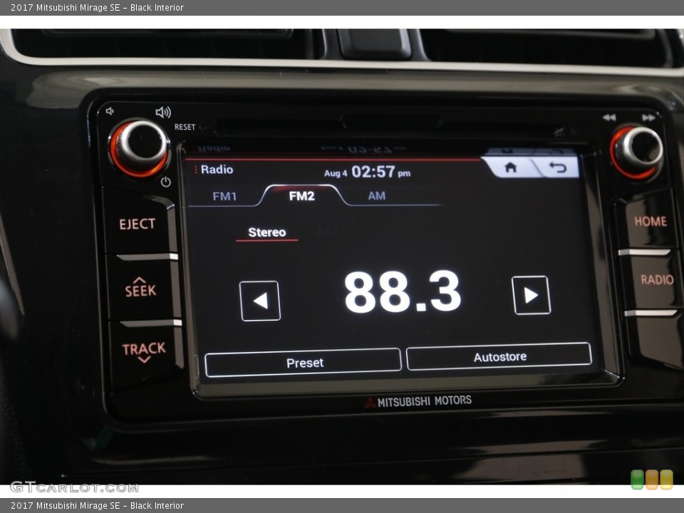 Black Interior Audio System for the 2017 Mitsubishi Mirage SE #142611963