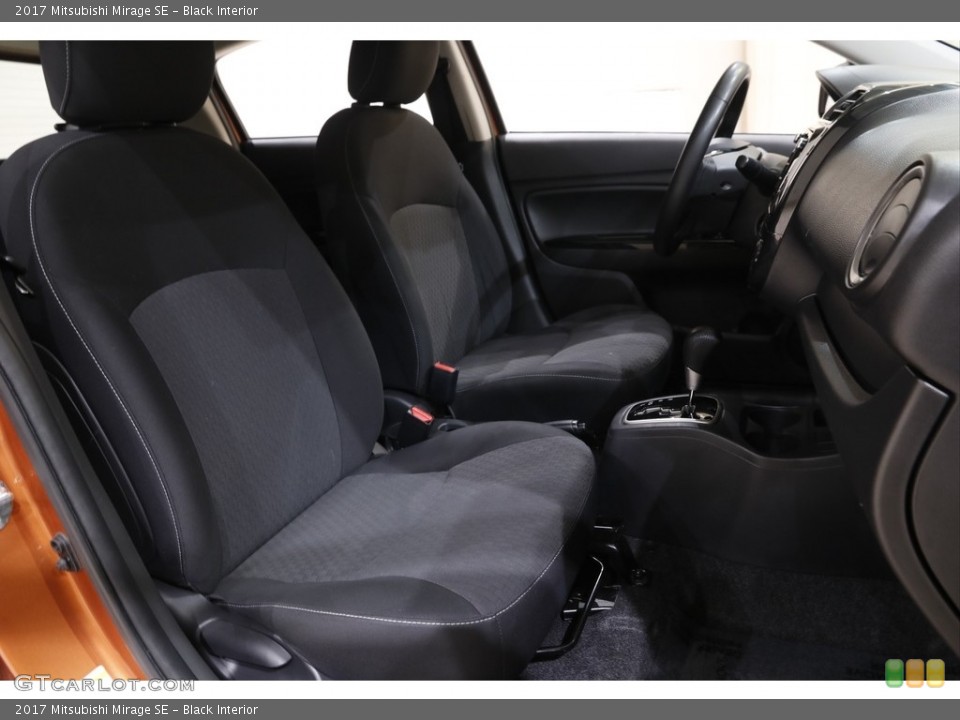 Black Interior Front Seat for the 2017 Mitsubishi Mirage SE #142612023