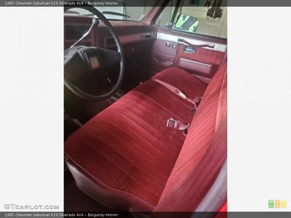 Burgundy 1985 Chevrolet Suburban Interiors