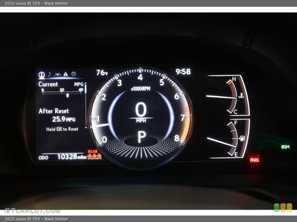 Black Interior Gauges for the 2020 Lexus ES 350 #142614663
