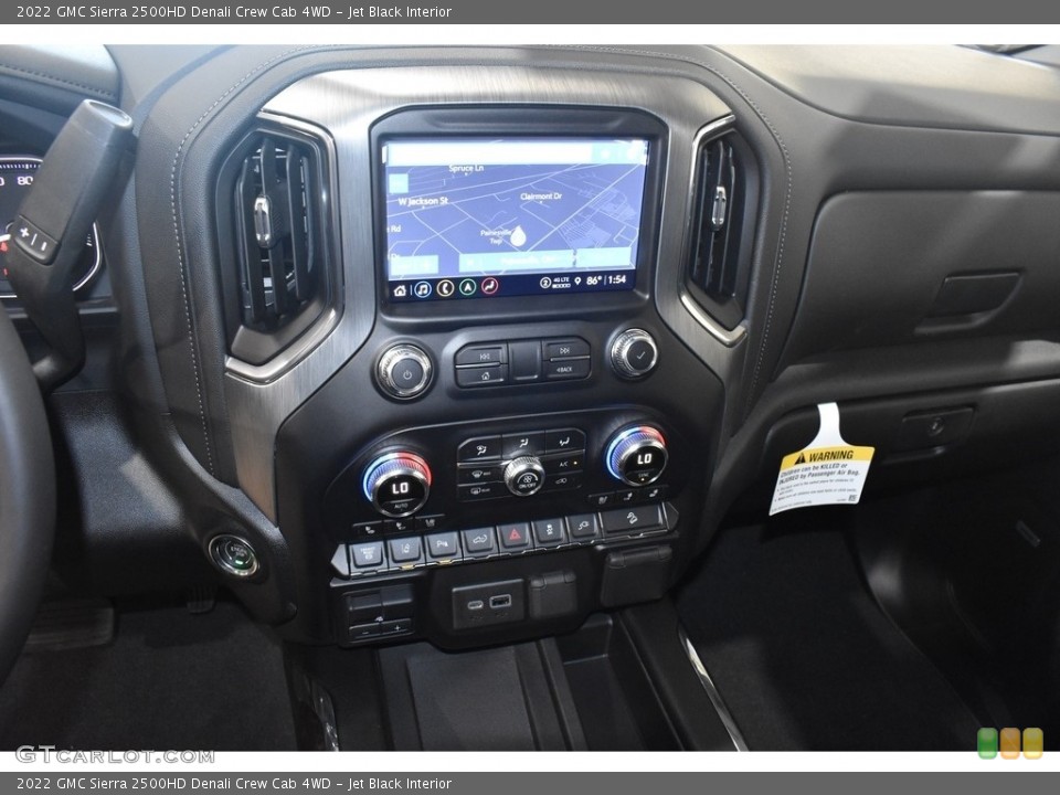 Jet Black Interior Controls for the 2022 GMC Sierra 2500HD Denali Crew Cab 4WD #142615272