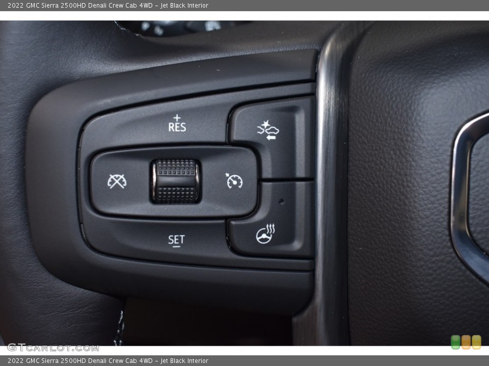 Jet Black Interior Steering Wheel for the 2022 GMC Sierra 2500HD Denali Crew Cab 4WD #142615280