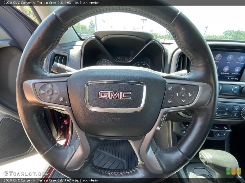 Jet Black Interior Steering Wheel for the 2020 GMC Canyon All Terrain Crew Cab 4WD #142615419