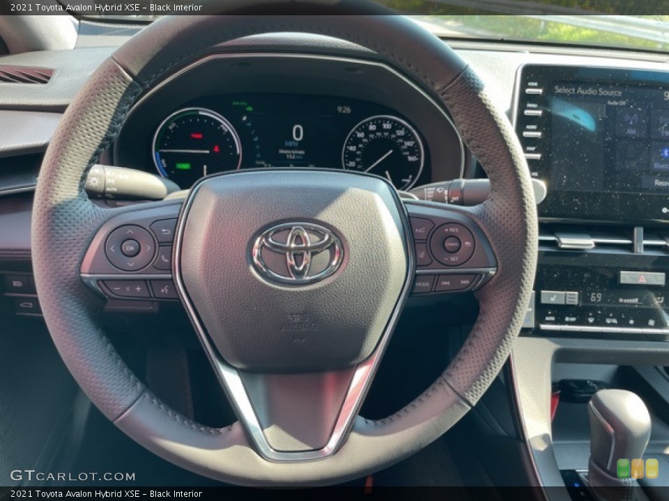 Black Interior Steering Wheel for the 2021 Toyota Avalon Hybrid XSE #142617007