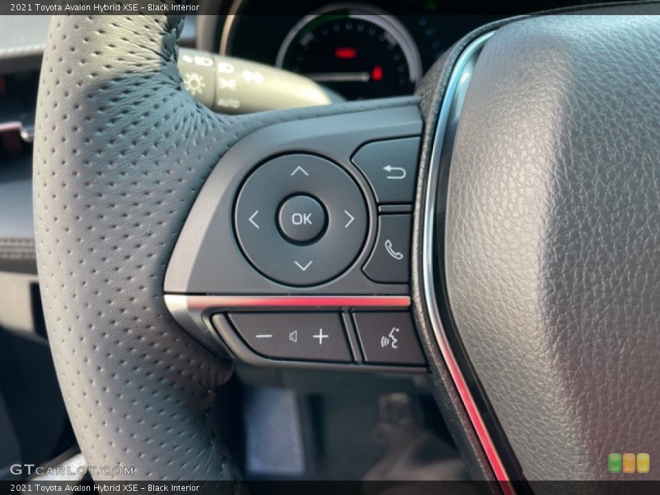Black Interior Steering Wheel for the 2021 Toyota Avalon Hybrid XSE #142617112