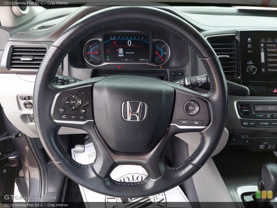 Gray Interior Steering Wheel for the 2019 Honda Pilot EX-L #142618660
