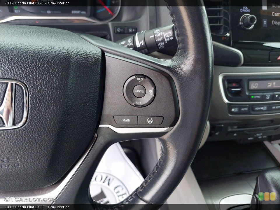 Gray Interior Steering Wheel for the 2019 Honda Pilot EX-L #142618711