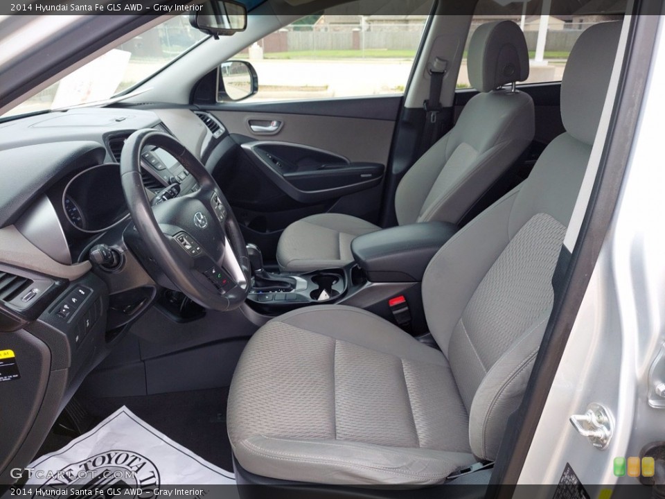 Gray Interior Front Seat for the 2014 Hyundai Santa Fe GLS AWD #142619413