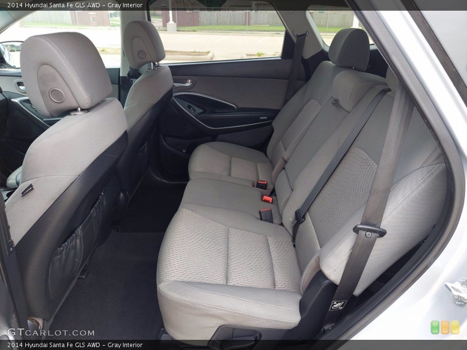 Gray Interior Rear Seat for the 2014 Hyundai Santa Fe GLS AWD #142619461