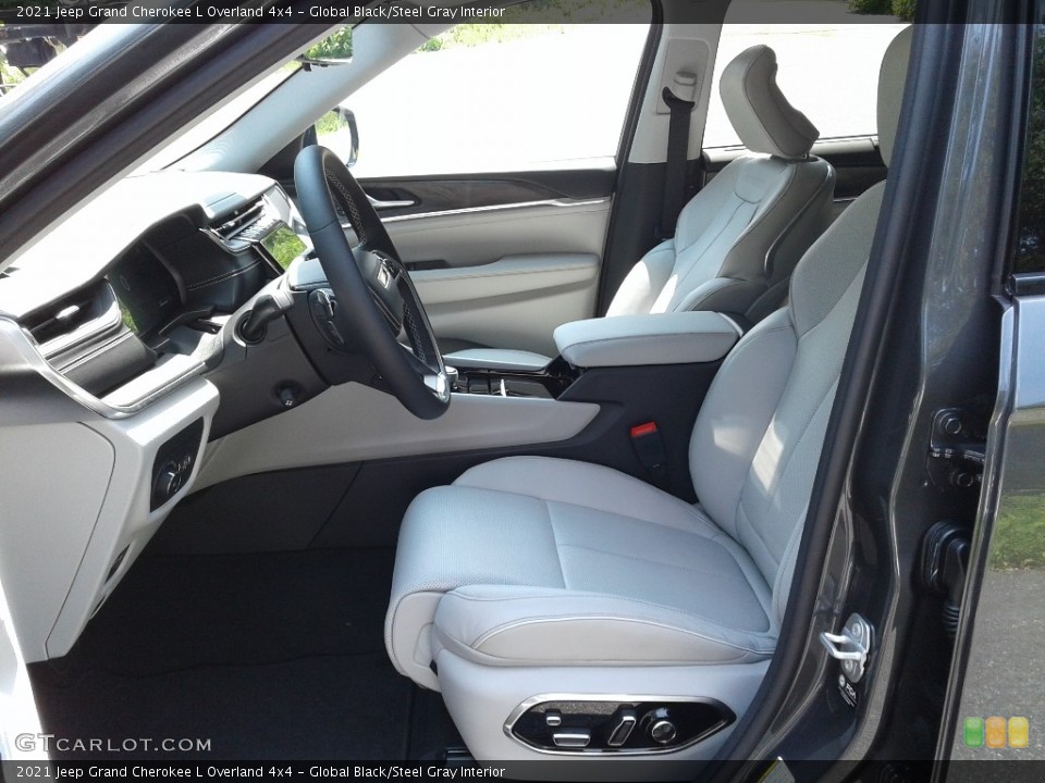 Global Black/Steel Gray Interior Photo for the 2021 Jeep Grand Cherokee L Overland 4x4 #142619710