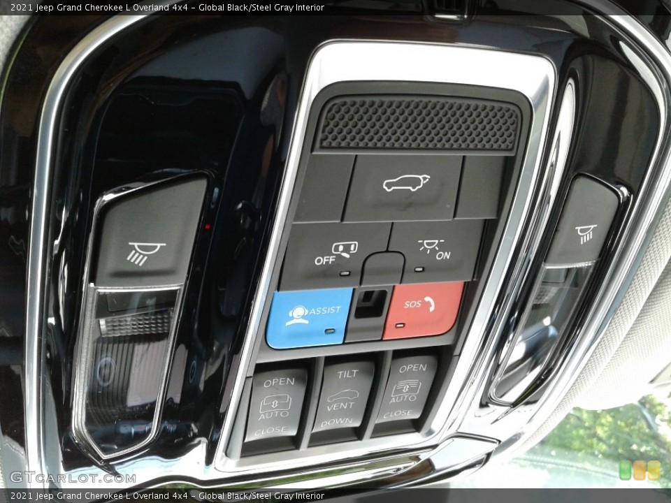 Global Black/Steel Gray Interior Controls for the 2021 Jeep Grand Cherokee L Overland 4x4 #142620244