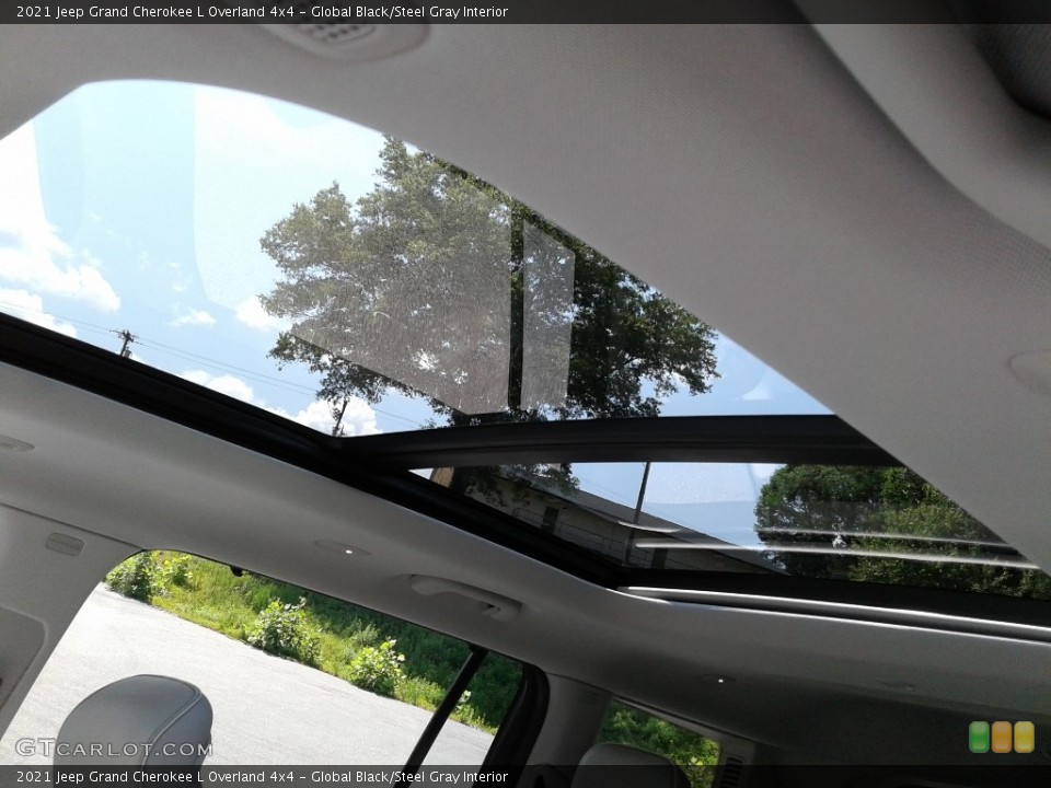 Global Black/Steel Gray Interior Sunroof for the 2021 Jeep Grand Cherokee L Overland 4x4 #142620283