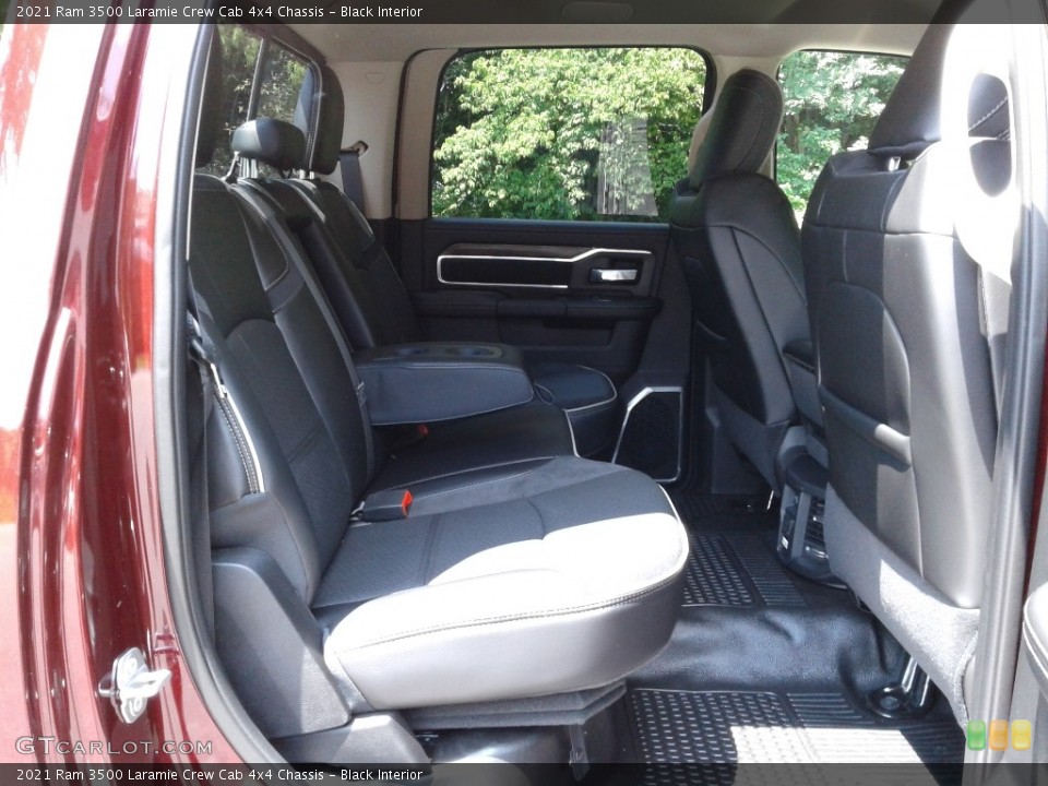 Black Interior Rear Seat for the 2021 Ram 3500 Laramie Crew Cab 4x4 Chassis #142620790