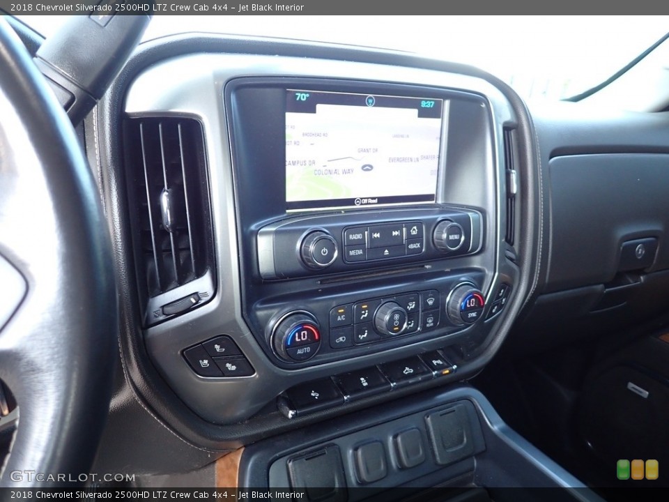 Jet Black Interior Controls for the 2018 Chevrolet Silverado 2500HD LTZ Crew Cab 4x4 #142622431