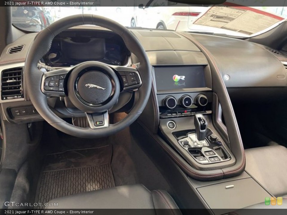 Ebony Interior Photo for the 2021 Jaguar F-TYPE R AWD Coupe #142623895