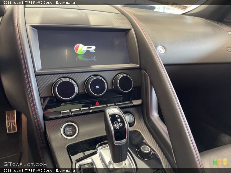 Ebony Interior Controls for the 2021 Jaguar F-TYPE R AWD Coupe #142624060