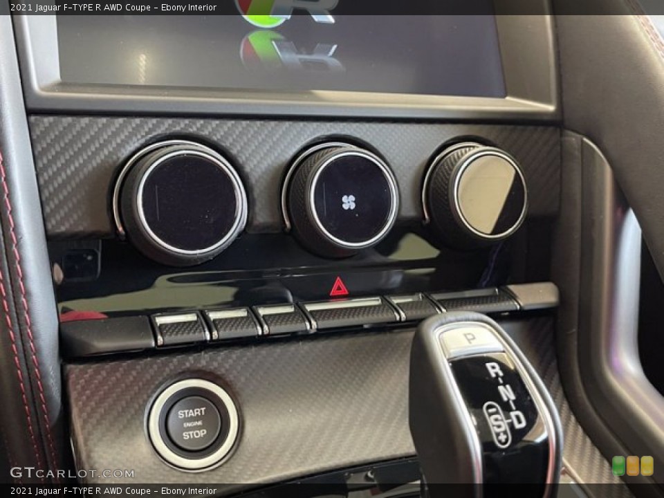 Ebony Interior Controls for the 2021 Jaguar F-TYPE R AWD Coupe #142624070