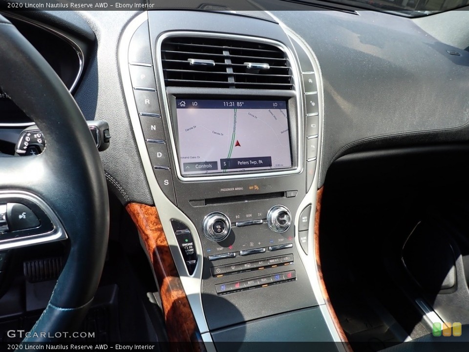 Ebony Interior Controls for the 2020 Lincoln Nautilus Reserve AWD #142624809