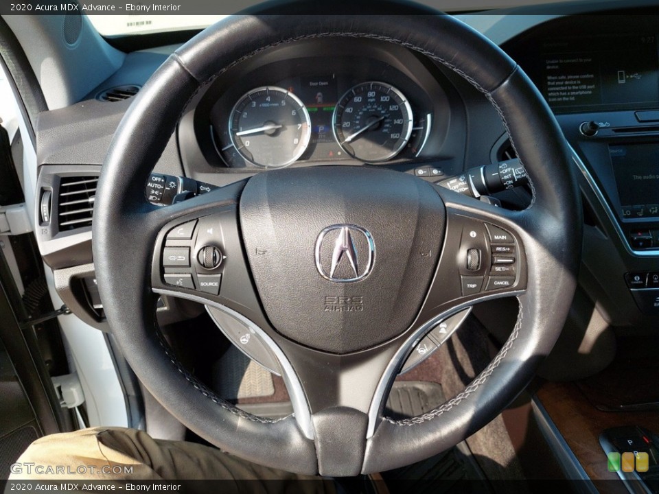 Ebony Interior Steering Wheel for the 2020 Acura MDX Advance #142626482