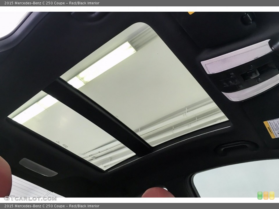 Red/Black Interior Sunroof for the 2015 Mercedes-Benz C 250 Coupe #142627172