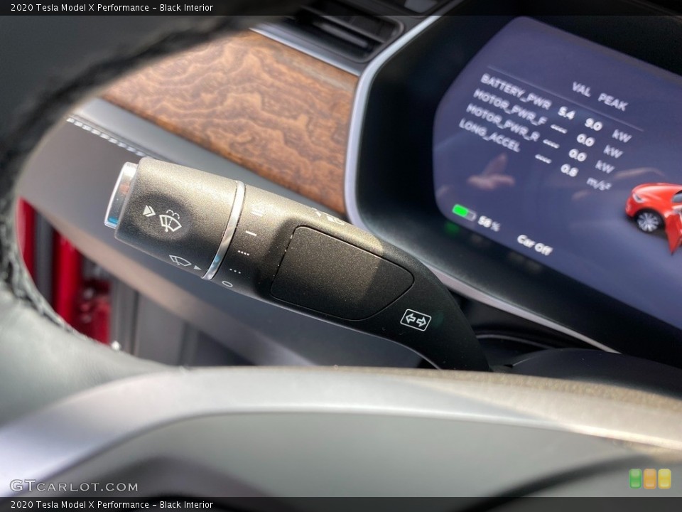 Black Interior Controls for the 2020 Tesla Model X Performance #142628819