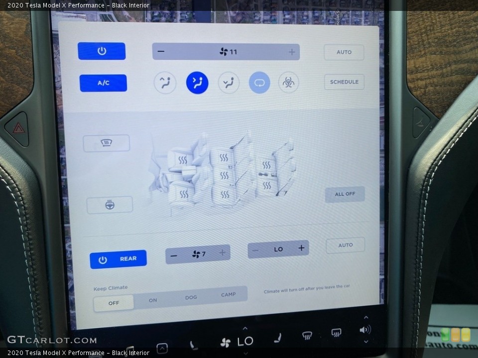 Black Interior Controls for the 2020 Tesla Model X Performance #142629158