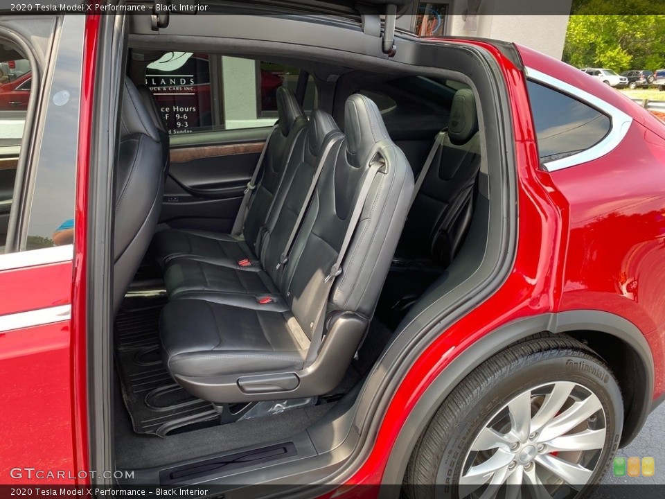 Black Interior Rear Seat for the 2020 Tesla Model X Performance #142629362