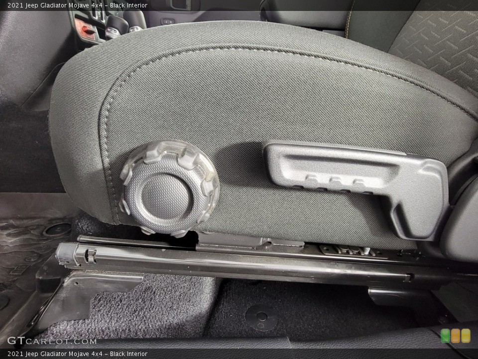 Black Interior Front Seat for the 2021 Jeep Gladiator Mojave 4x4 #142629536