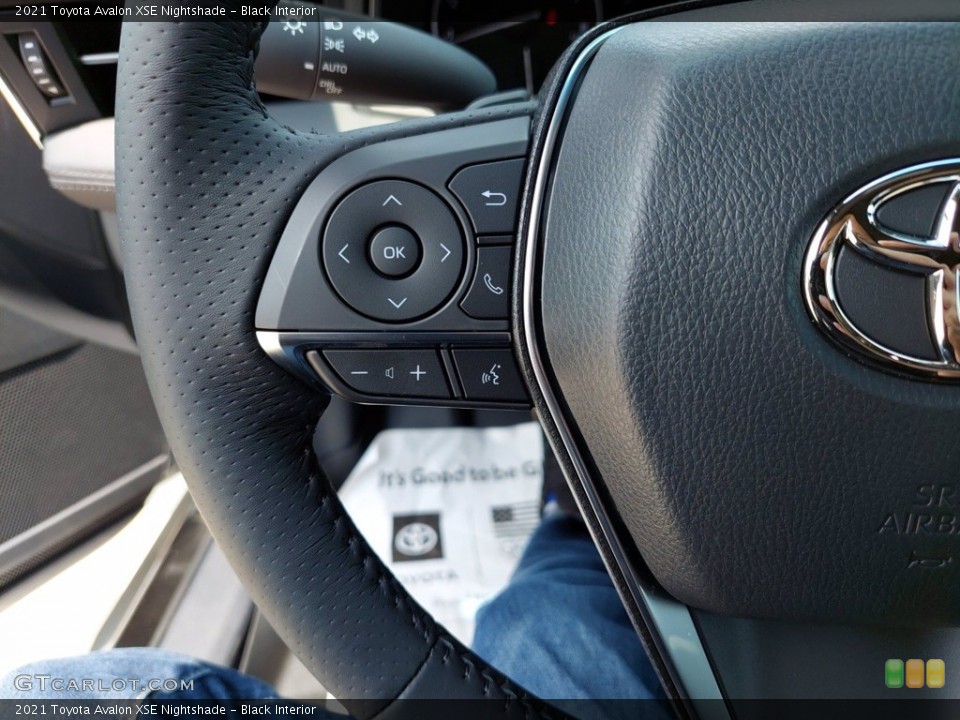 Black Interior Steering Wheel for the 2021 Toyota Avalon XSE Nightshade #142630112