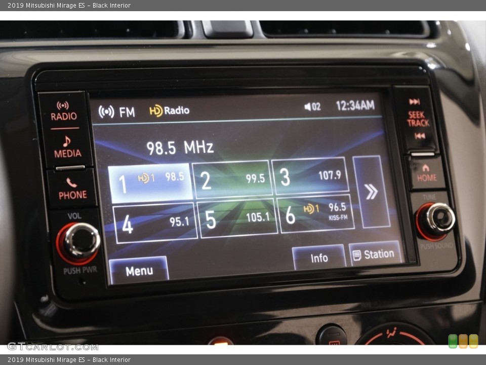 Black Interior Audio System for the 2019 Mitsubishi Mirage ES #142632317