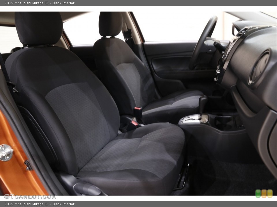 Black Interior Front Seat for the 2019 Mitsubishi Mirage ES #142632338