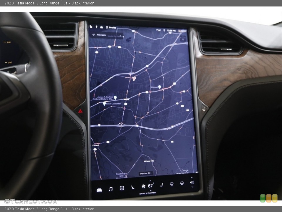Black Interior Navigation for the 2020 Tesla Model S Long Range Plus #142632806