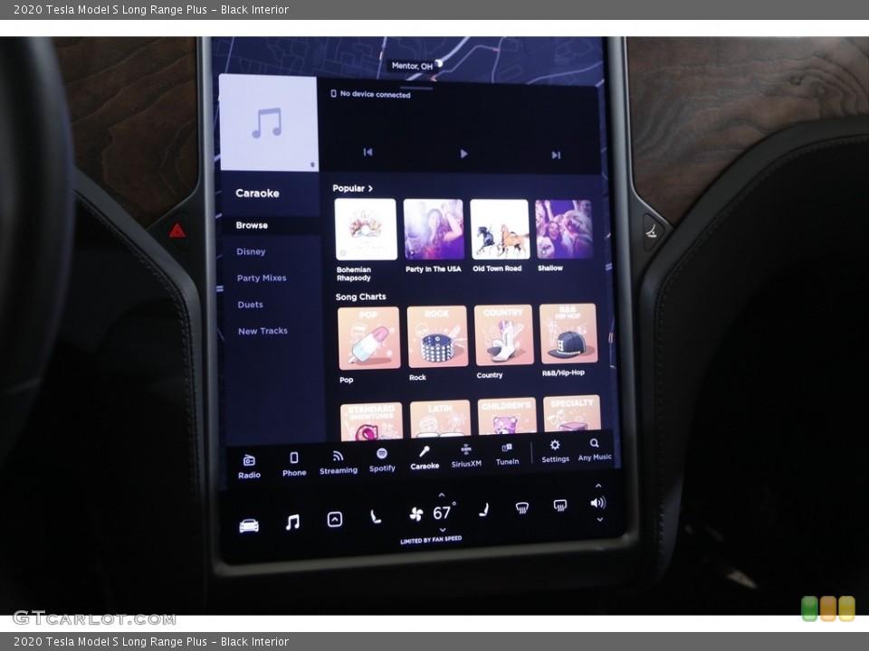 Black Interior Entertainment System for the 2020 Tesla Model S Long Range Plus #142632833