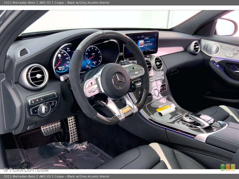 Black w/Grey Accents Interior Dashboard for the 2021 Mercedes-Benz C AMG 63 S Coupe #142634453