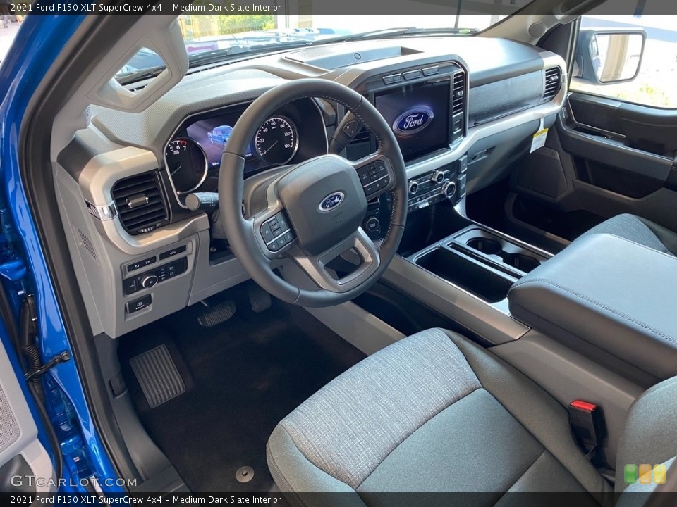 Medium Dark Slate Interior Photo for the 2021 Ford F150 XLT SuperCrew 4x4 #142634888