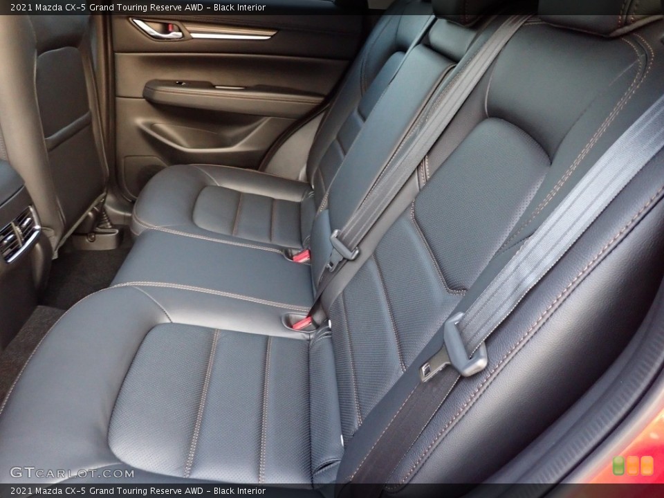 Black Interior Rear Seat for the 2021 Mazda CX-5 Grand Touring Reserve AWD #142637147