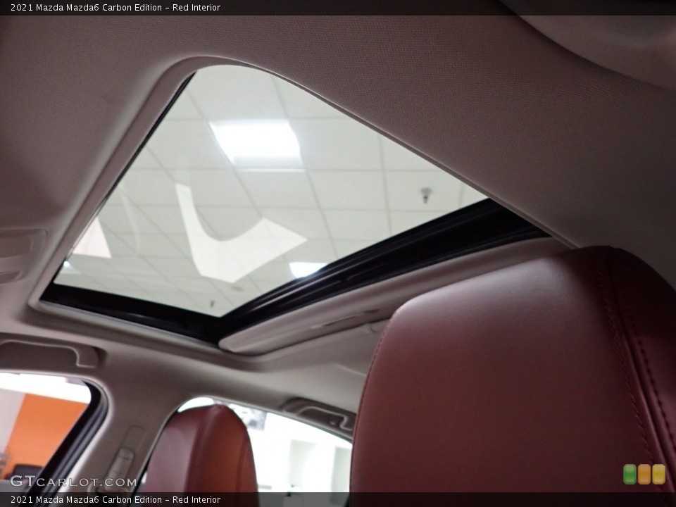 Red Interior Sunroof for the 2021 Mazda Mazda6 Carbon Edition #142638143