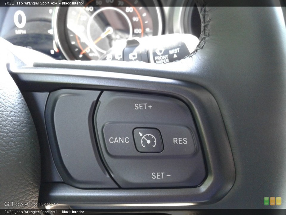 Black Interior Steering Wheel for the 2021 Jeep Wrangler Sport 4x4 #142638353