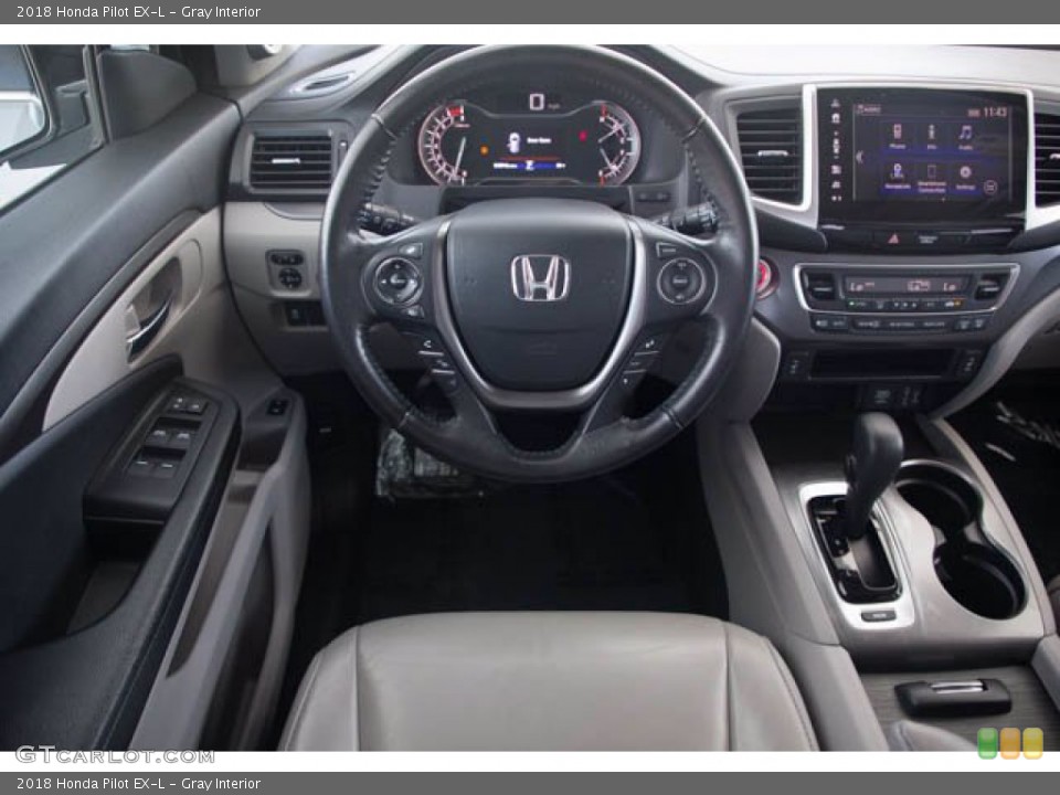 Gray Interior Dashboard for the 2018 Honda Pilot EX-L #142638821