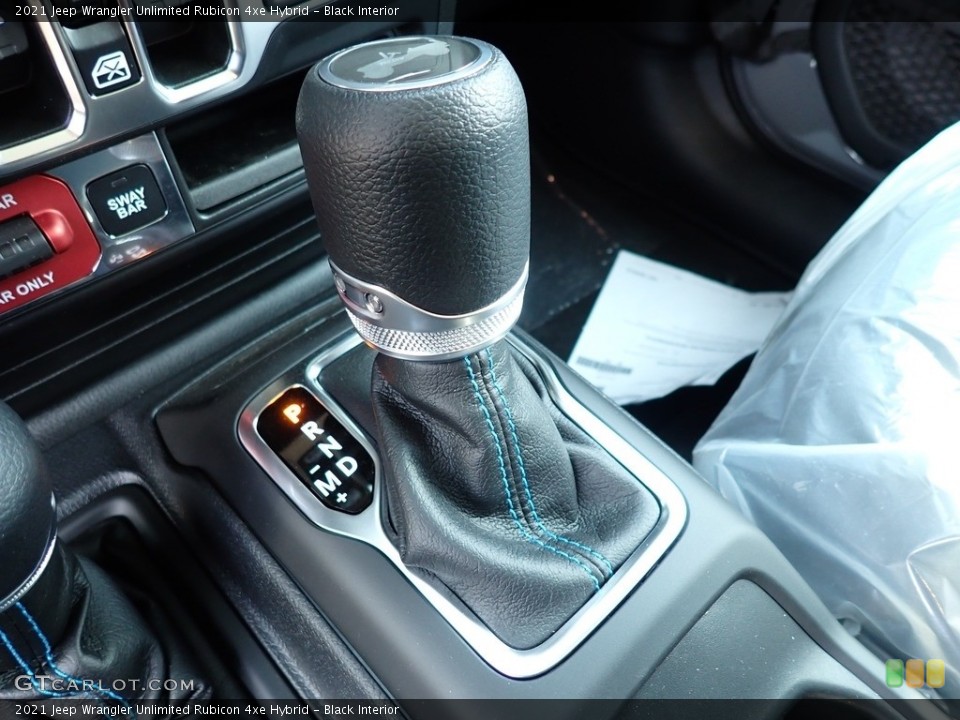 Black Interior Transmission for the 2021 Jeep Wrangler Unlimited Rubicon 4xe Hybrid #142639676