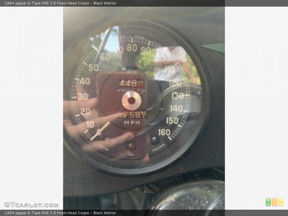 Black Interior Gauges for the 1964 Jaguar E-Type XKE 3.8 Fixed Head Coupe #142639736