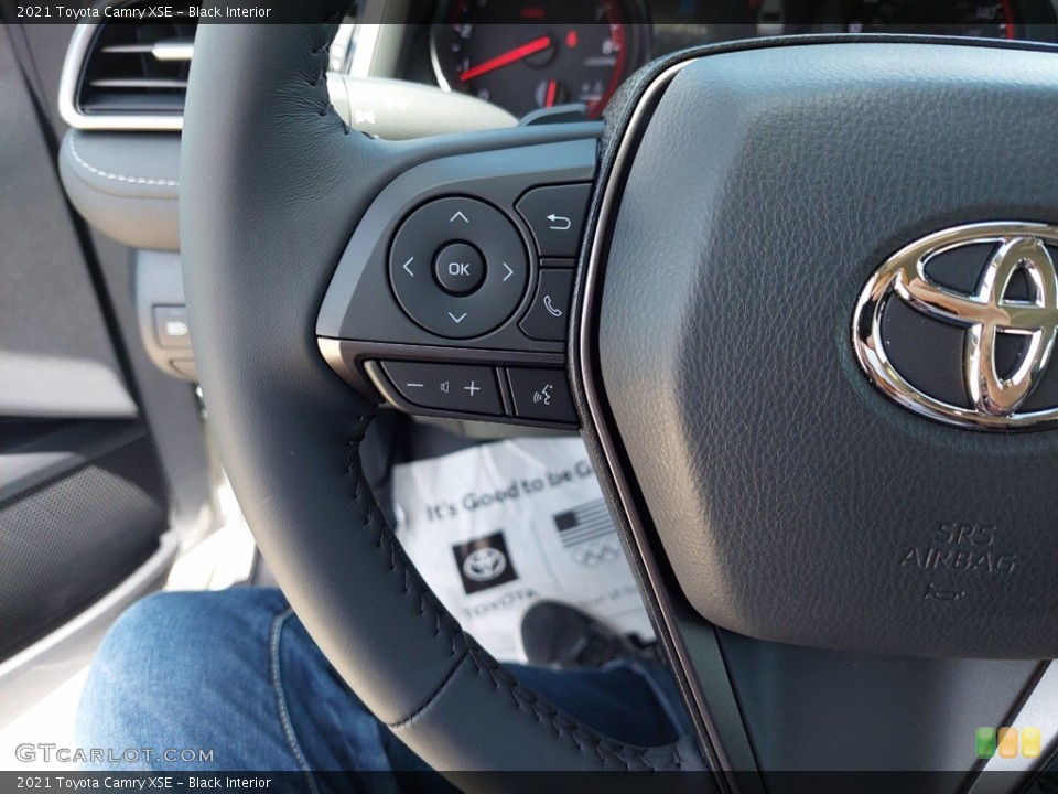 Black Interior Steering Wheel for the 2021 Toyota Camry XSE #142640414