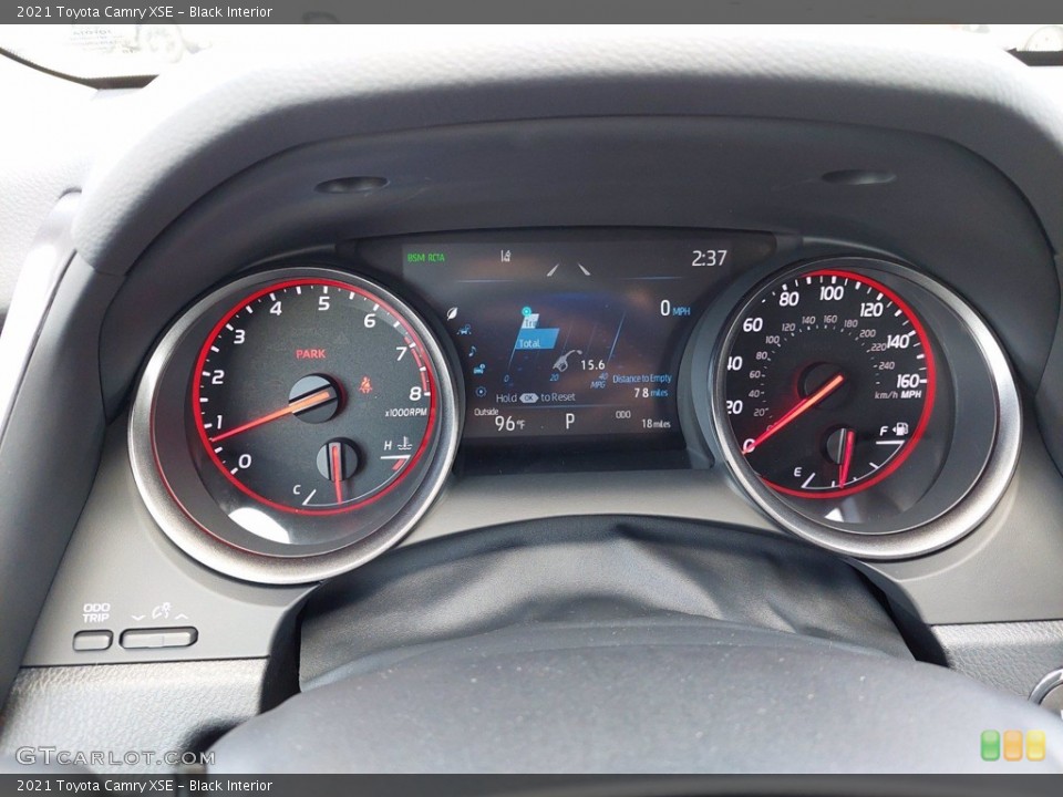 Black Interior Gauges for the 2021 Toyota Camry XSE #142640498