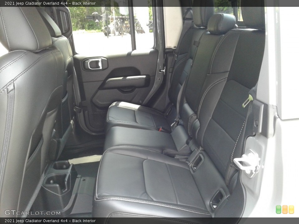 Black Interior Rear Seat for the 2021 Jeep Gladiator Overland 4x4 #142646014