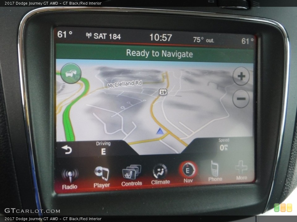 GT Black/Red Interior Navigation for the 2017 Dodge Journey GT AWD #142648018