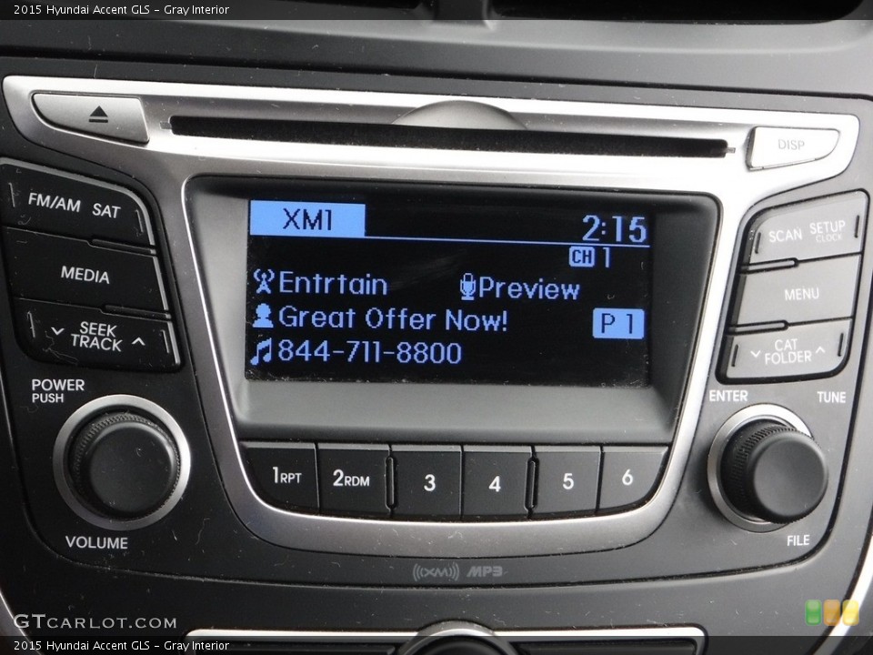 Gray Interior Controls for the 2015 Hyundai Accent GLS #142649857