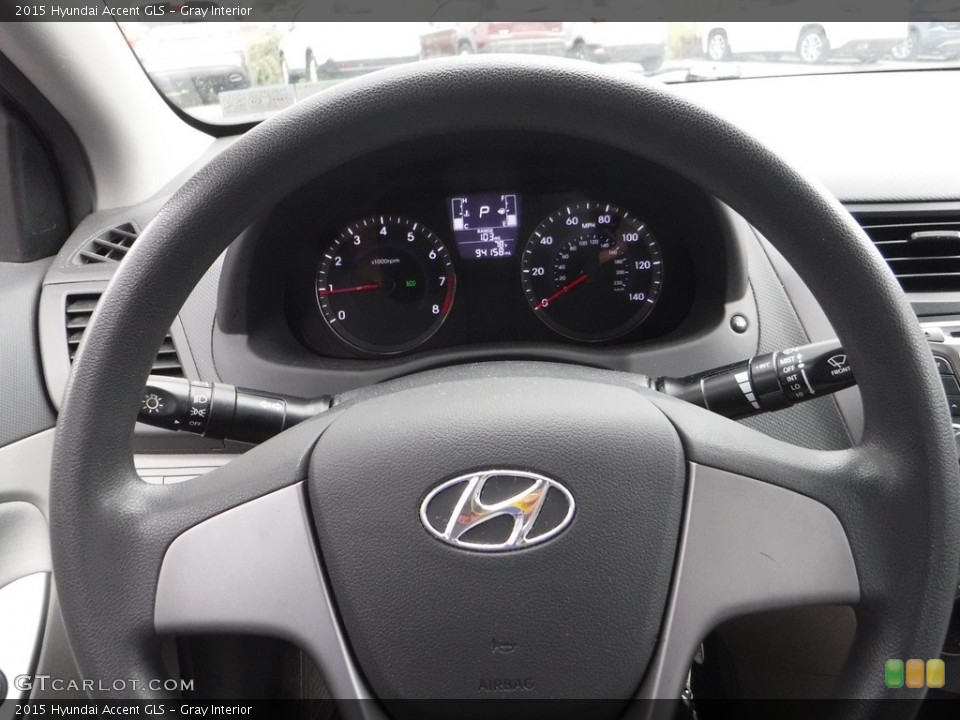 Gray Interior Steering Wheel for the 2015 Hyundai Accent GLS #142649905