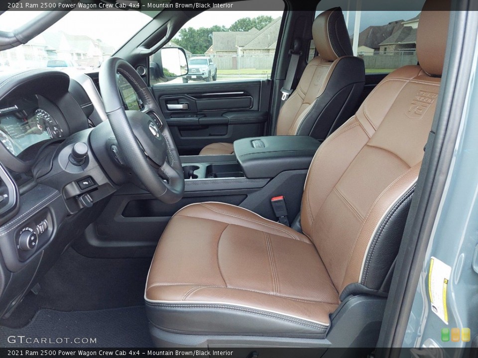 Mountain Brown/Black Interior Photo for the 2021 Ram 2500 Power Wagon Crew Cab 4x4 #142651708