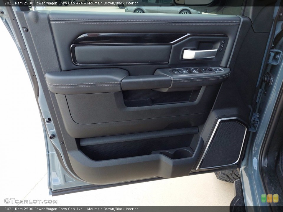 Mountain Brown/Black Interior Door Panel for the 2021 Ram 2500 Power Wagon Crew Cab 4x4 #142651789
